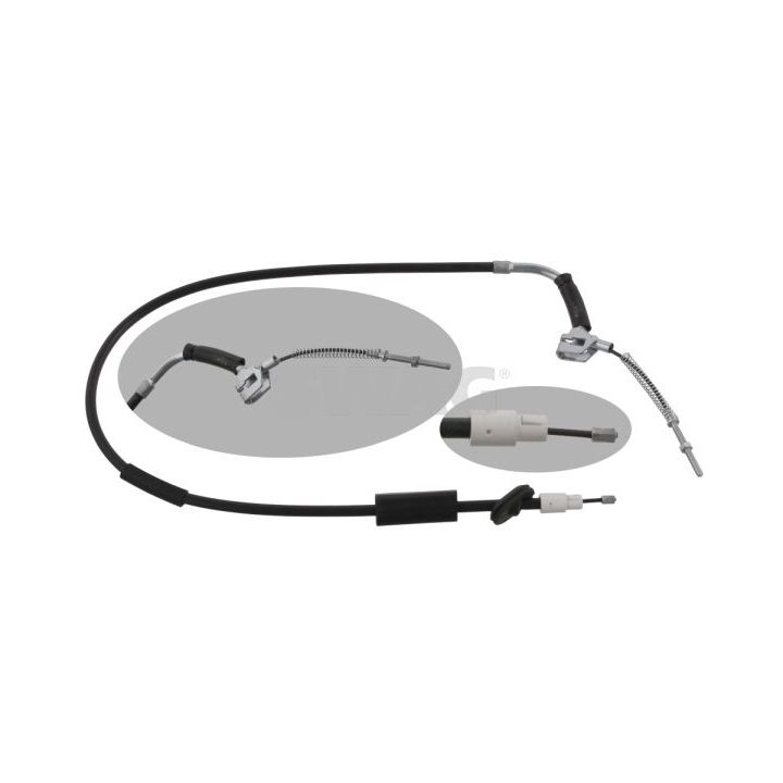 Trosas, stovėjimo stabdys SWAG 10 93 4913