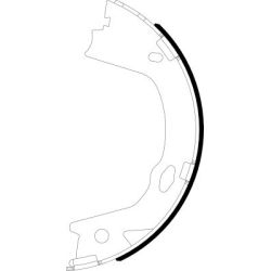 Stabdžių trinkelių komplektas, stovėjimo stabdis HELLA 8DA 355 051-221