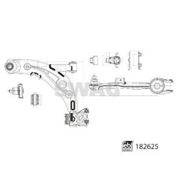 Vikšro valdymo svirtis SWAG 33 10 8695