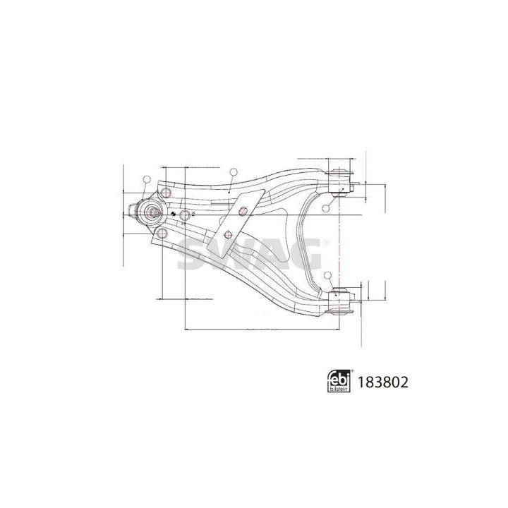 Vikšro valdymo svirtis SWAG 33 10 9218