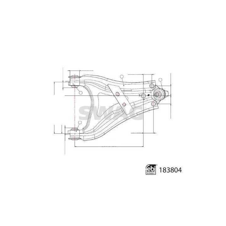 Vikšro valdymo svirtis SWAG 33 10 9220