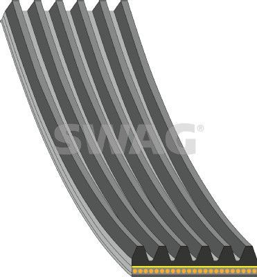 V formos rumbuoti diržai SWAG 33 10 8319