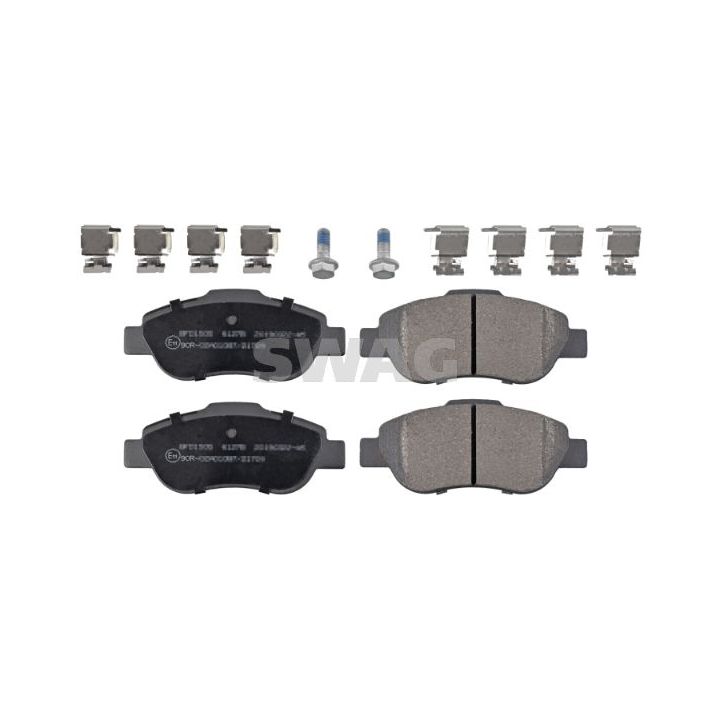 Stabdžių trinkelių rinkinys, diskinis stabdys SWAG 33 10 2621