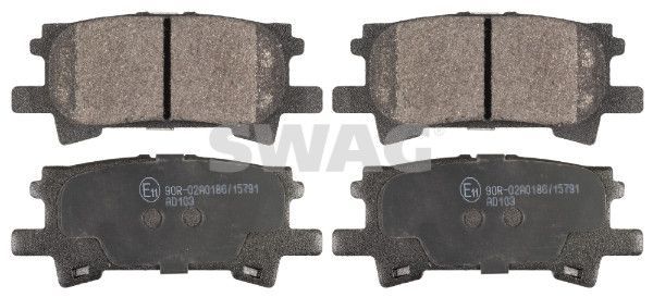 Stabdžių trinkelių rinkinys, diskinis stabdys SWAG 33 10 5442