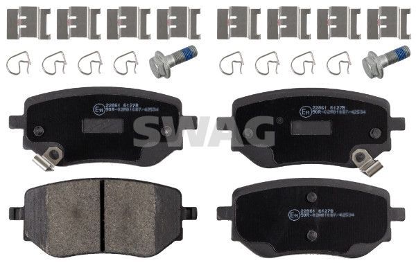 Stabdžių trinkelių rinkinys, diskinis stabdys SWAG 33 10 7614