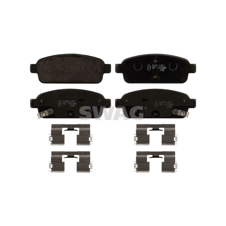 Stabdžių trinkelių rinkinys, diskinis stabdys SWAG 40 91 6894