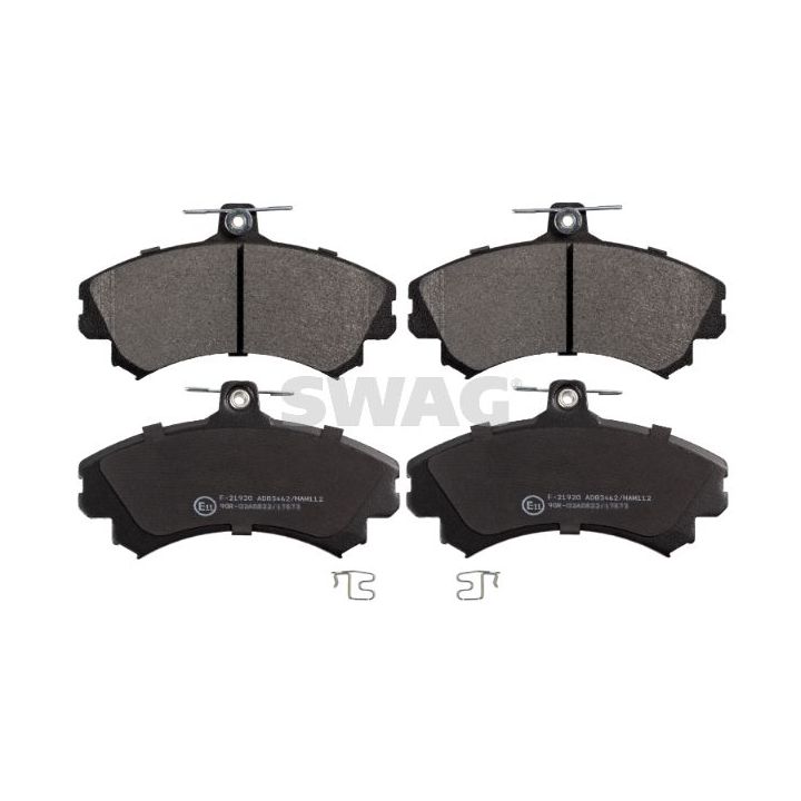 Stabdžių trinkelių rinkinys, diskinis stabdys SWAG 55 91 6213