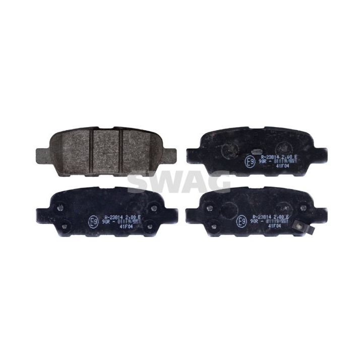 Stabdžių trinkelių rinkinys, diskinis stabdys SWAG 60 11 6198