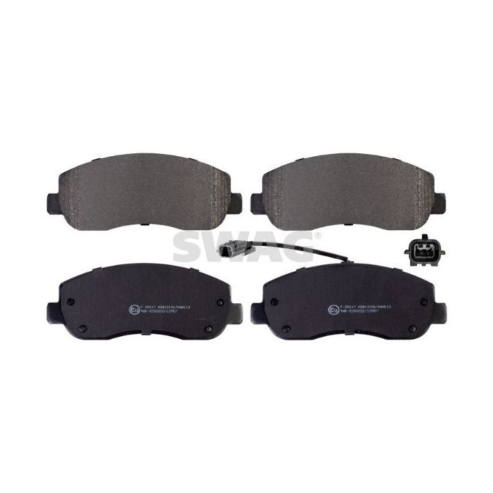 Stabdžių trinkelių rinkinys, diskinis stabdys SWAG 60 91 6845