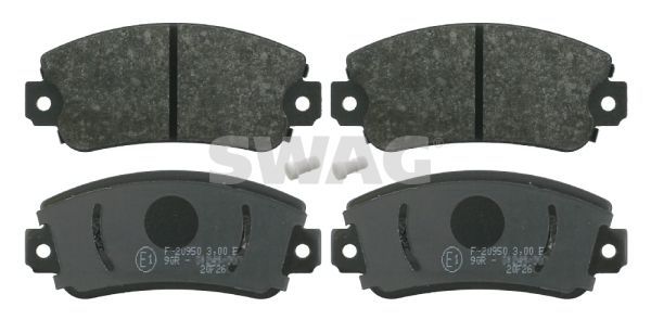 Stabdžių trinkelių rinkinys, diskinis stabdys SWAG 70 91 6077