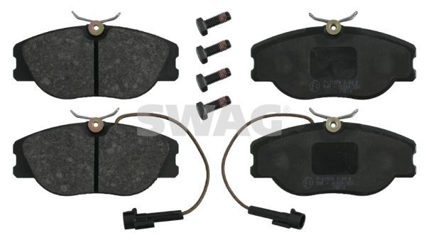 Stabdžių trinkelių rinkinys, diskinis stabdys SWAG 70 91 6239