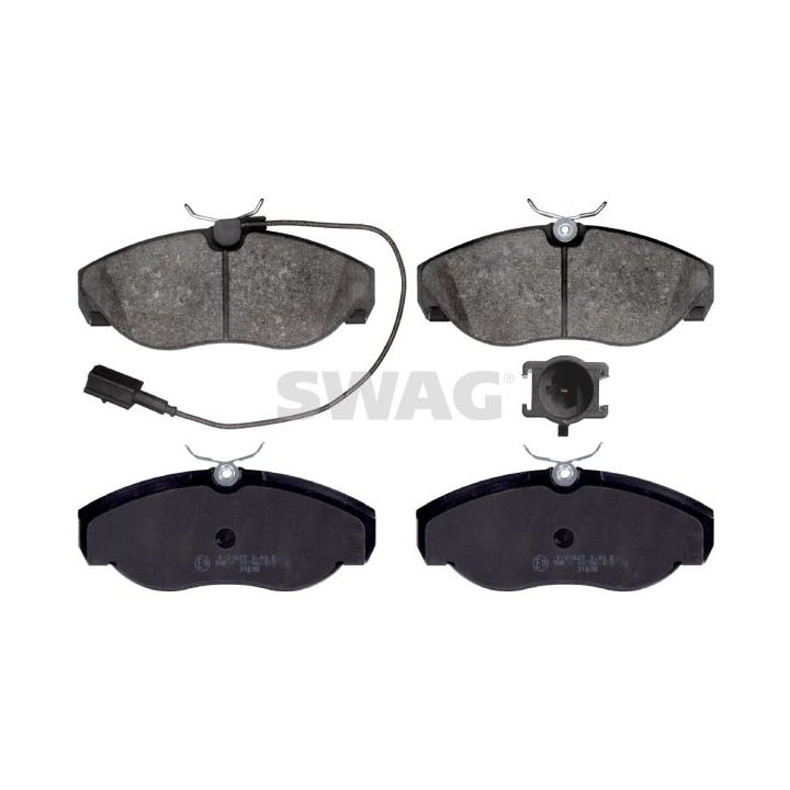 Stabdžių trinkelių rinkinys, diskinis stabdys SWAG 70 91 6391