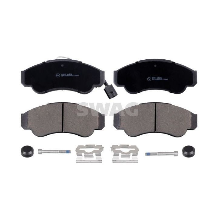 Stabdžių trinkelių rinkinys, diskinis stabdys SWAG 70 91 6663