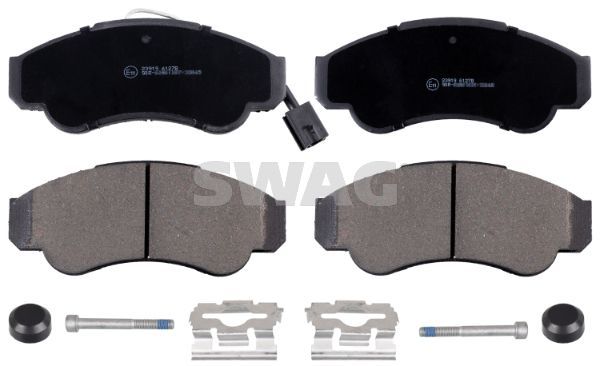 Stabdžių trinkelių rinkinys, diskinis stabdys SWAG 70 91 6663