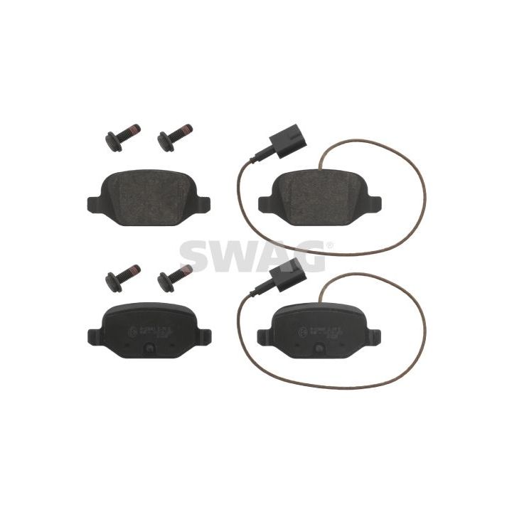 Stabdžių trinkelių rinkinys, diskinis stabdys SWAG 70 91 6856