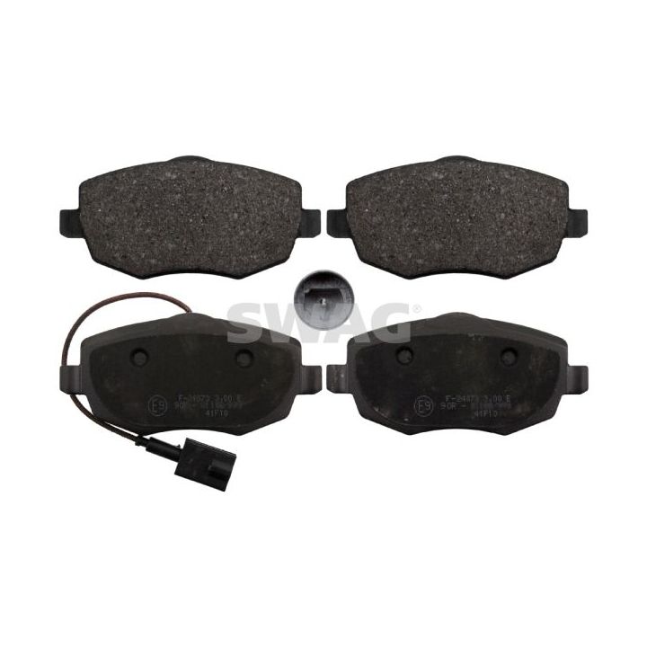 Stabdžių trinkelių rinkinys, diskinis stabdys SWAG 72 11 6097