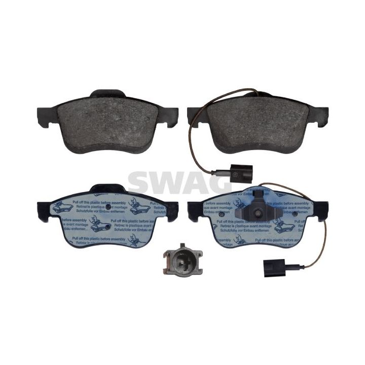 Stabdžių trinkelių rinkinys, diskinis stabdys SWAG 72 11 6104