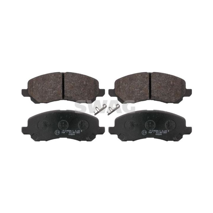 Stabdžių trinkelių rinkinys, diskinis stabdys SWAG 80 91 6644