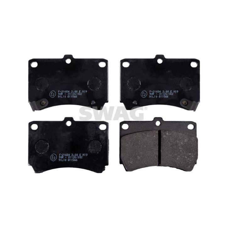 Stabdžių trinkelių rinkinys, diskinis stabdys SWAG 83 91 6195