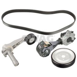 V formos rumbuotas diržas, komplektas SWAG 11 10 7429