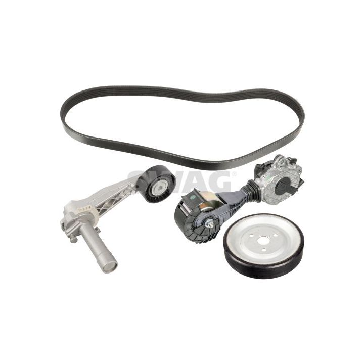 V formos rumbuotas diržas, komplektas SWAG 11 10 7429