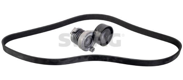 V formos rumbuotas diržas, komplektas SWAG 33 10 3943