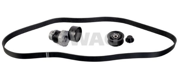 V formos rumbuotas diržas, komplektas SWAG 33 10 4437