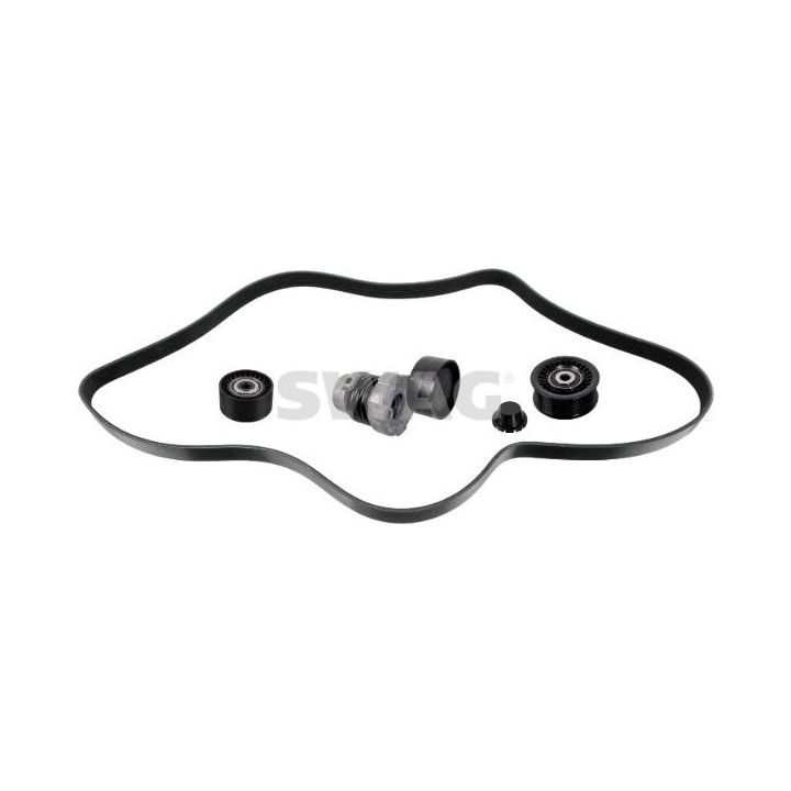 V formos rumbuotas diržas, komplektas SWAG 33 10 9026