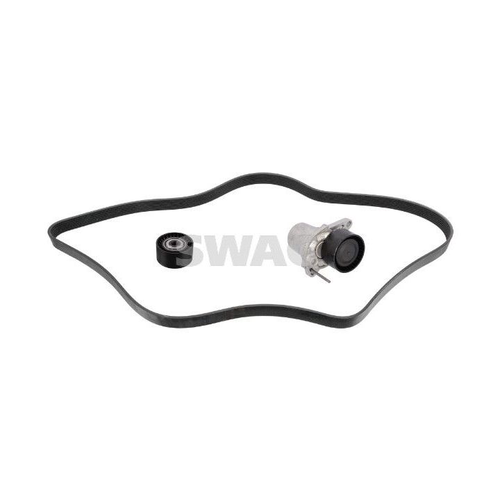 V formos rumbuotas diržas, komplektas SWAG 33 10 9036