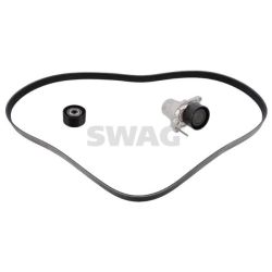 V formos rumbuotas diržas, komplektas SWAG 33 10 9224