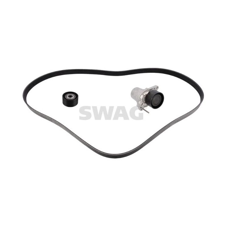 V formos rumbuotas diržas, komplektas SWAG 33 10 9224