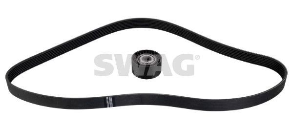 V formos rumbuotas diržas, komplektas SWAG 33 10 9551
