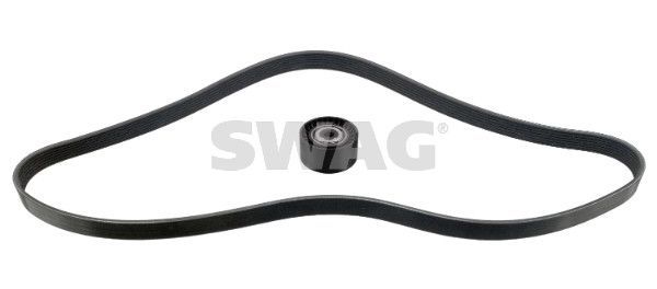 V formos rumbuotas diržas, komplektas SWAG 33 10 9552