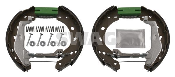 Stabdžių trinkelių komplektas, stovėjimo stabdis SWAG 12 93 4476