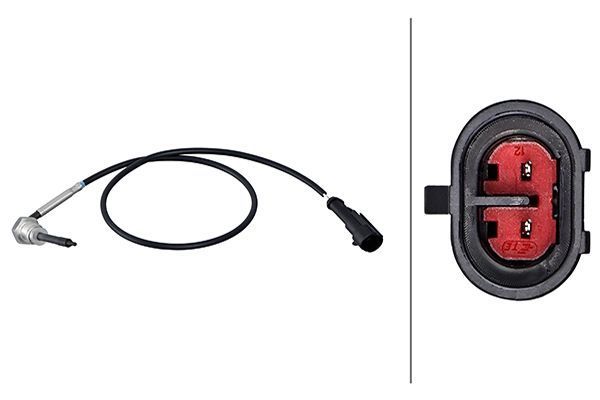 Jutiklis, išmetamųjų dujų temperatūra HELLA 6PT 358 181-791