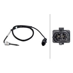 Jutiklis, išmetamųjų dujų temperatūra HELLA 6PT 358 181-861