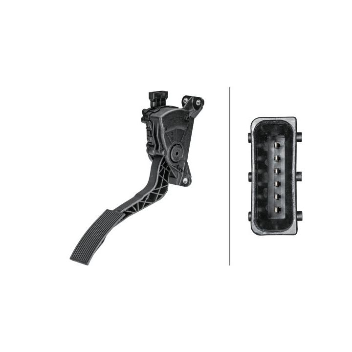 Jutiklis, akceleratoriaus pedalo padėtis HELLA 6PV 358 156-261