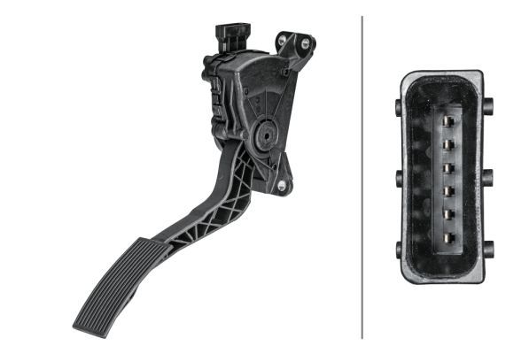 Jutiklis, akceleratoriaus pedalo padėtis HELLA 6PV 358 156-261