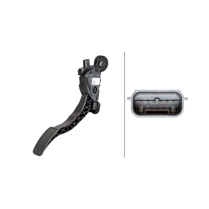 Jutiklis, akceleratoriaus pedalo padėtis HELLA 6PV 933 370-701