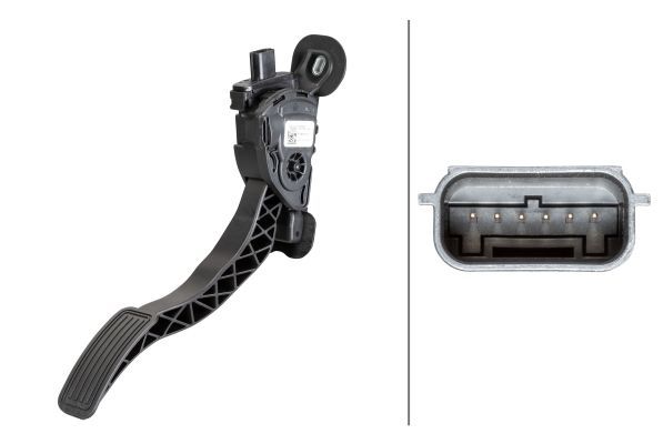 Jutiklis, akceleratoriaus pedalo padėtis HELLA 6PV 933 370-701