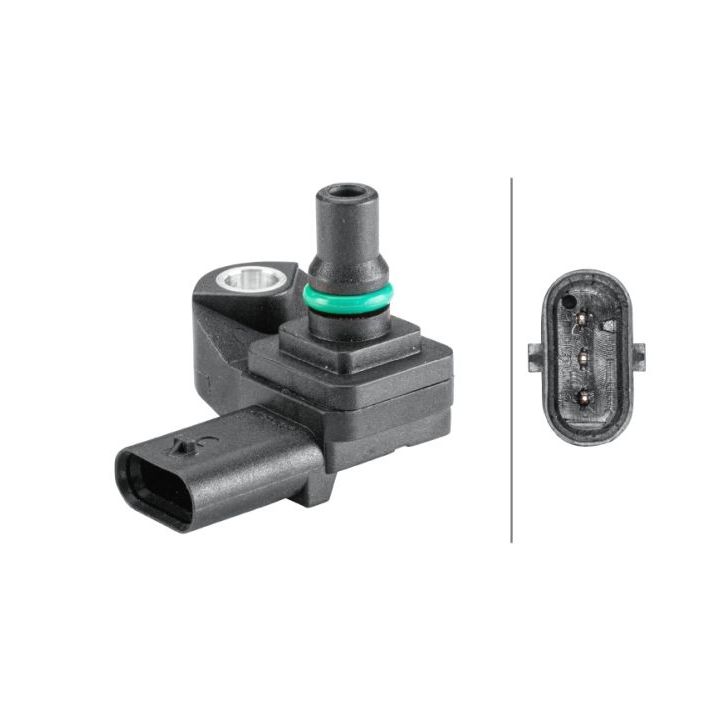 Jutiklis, įsiurbimo kolektoriaus slėgis HELLA 6PP 358 152-401