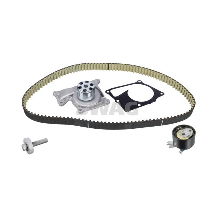 Vandens siurblio ir paskirstymo diržo komplektas SWAG 33 10 1590