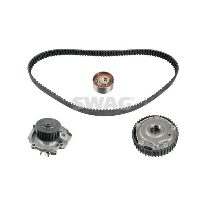 Vandens siurblio ir paskirstymo diržo komplektas SWAG 33 10 1606