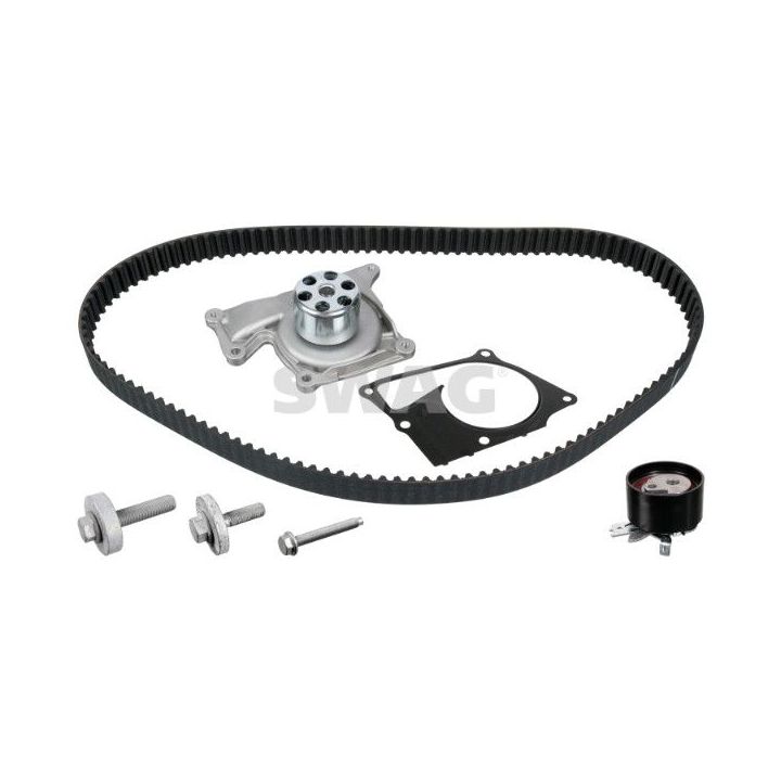 Vandens siurblio ir paskirstymo diržo komplektas SWAG 33 10 1651