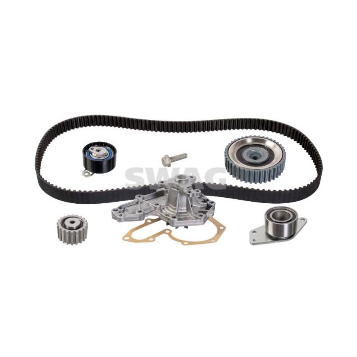 Vandens siurblio ir paskirstymo diržo komplektas SWAG 33 10 1666