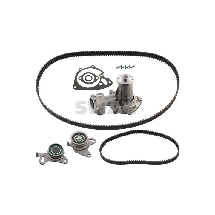 Vandens siurblio ir paskirstymo diržo komplektas SWAG 33 10 7636
