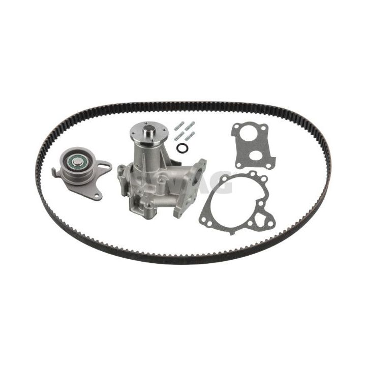 Vandens siurblio ir paskirstymo diržo komplektas SWAG 33 10 7671