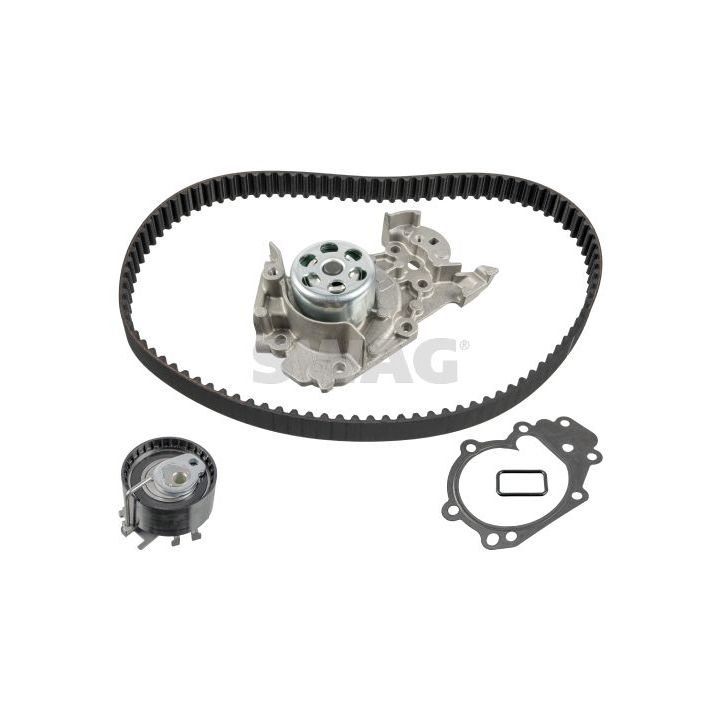 Vandens siurblio ir paskirstymo diržo komplektas SWAG 60 94 3751