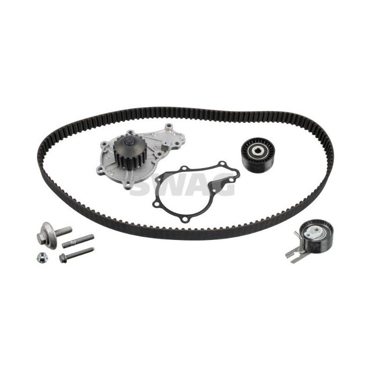 Vandens siurblio ir paskirstymo diržo komplektas SWAG 64 93 2726