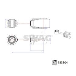 šarnyro stabilizatorius SWAG 33 10 8904